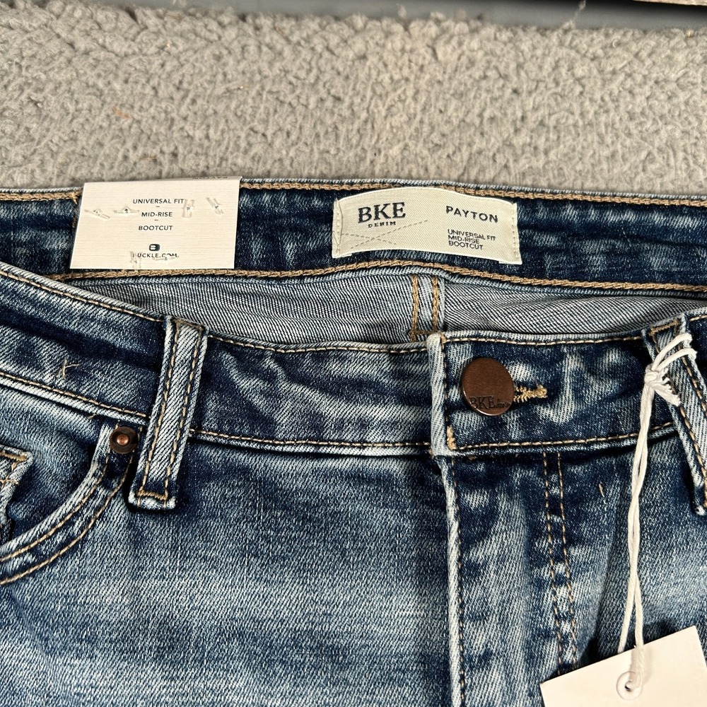 BKE Buckle Payton Jeans Womens 30R 30x32‎ Mid Rise Bootcut Universal Fit NWT - Picture 5 of 15